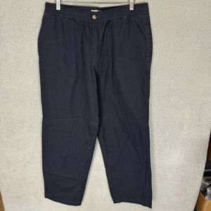 The Territory Ahead Pants‎ Mens Large Blue Elastic Waist Drawstring Cotton